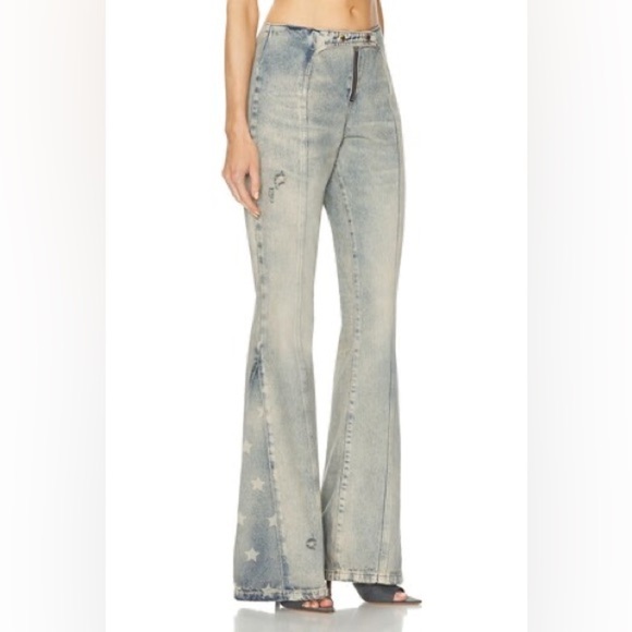 NEW Retrofete Dream cotton trousers Size 29 Color Grey Blue - Picture 8 of 9